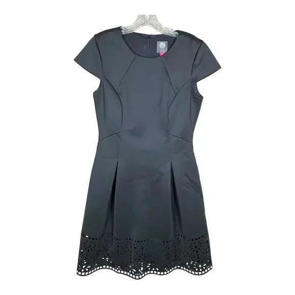 Vince Camuto | Dresses | Vince Camuto Dress Size Fit And Flare Eyelet Hem Black | Poshmark Vince Camuto | Dresses | Vince Camuto Dress Size Fit And Flare Eyelet Hem Black | Poshmark